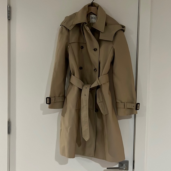 Zara Jackets & Coats Zara Khaki Green Trench Coat With Removable